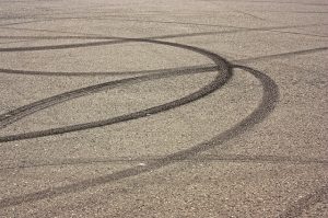 skidding vehicle
